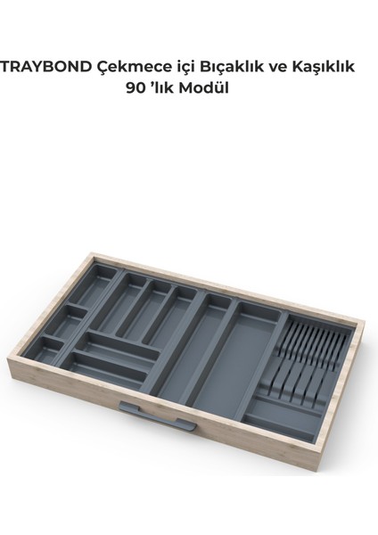 Çekmece Içi Kaşıklık ve Bıçaklık Düzenleyici Antresit, 84X48 Yandan ve Boydan 4cm Kesilebilir fiyatları