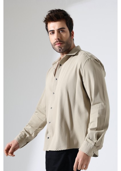 Erkek Büyük Beden Gabardin Gömlek – Slim Fit, Rahat Kesim, Çıtçıtlı, Şık ve Spor Gömlek fırsatları