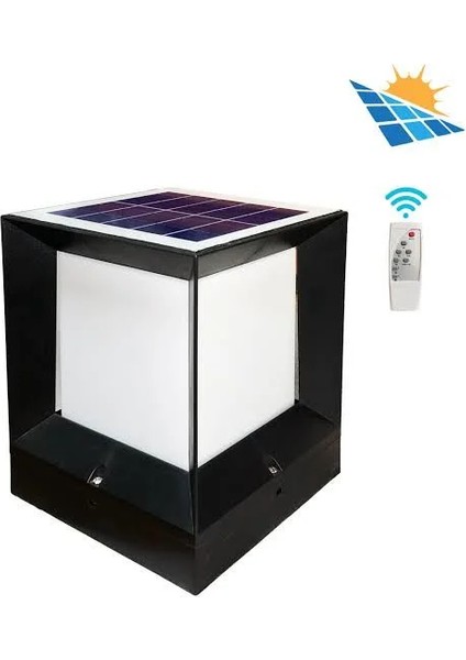 15 x 19 Cm, 30 Watt, Kumandalı, Güneş Enerjili ve E27 Duylu, 3 Işık Modlu Solar Küp Bahçe Armatürü fiyatları