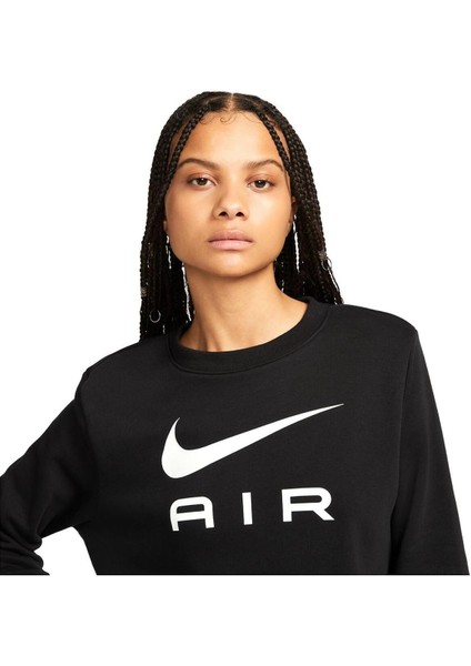 Air Fleece Kadın Siyah Günlük Stil Uzun Kollu Sweatshirt DV8054-010 modelleri
