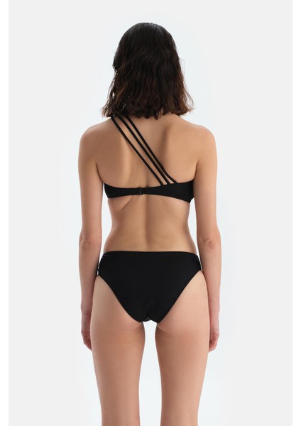 Siyah Tek Omuz Bikini Üst fiyatları