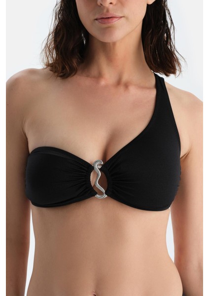 Siyah Tek Omuz Bikini Üst indirimleri