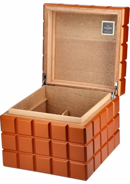 Heritage Cube Turuncu Sedir Humidor Puro Kutusu