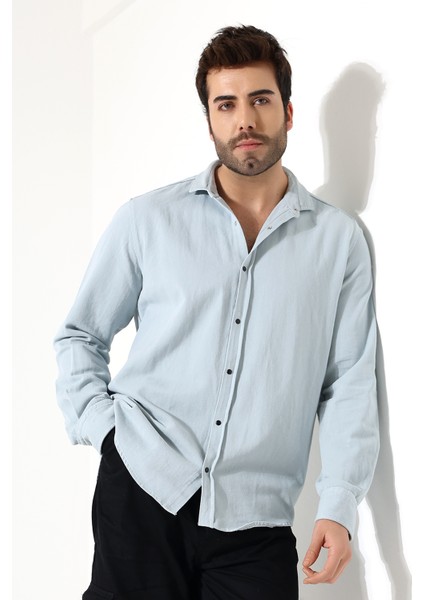 Erkek Büyük Beden Gabardin Gömlek – Slim Fit, Rahat Kesim, Çıtçıtlı, Şık ve Spor Gömlek modelleri
