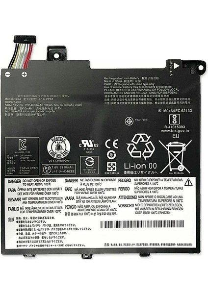 Lenovo L17L2PB1 Laptop Uyumlu Batarya Pil