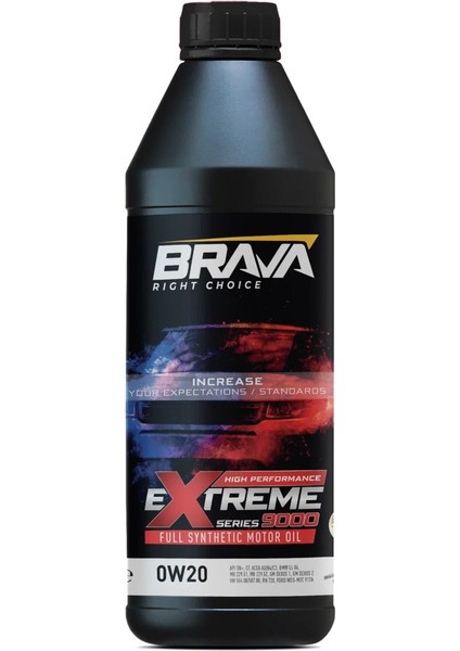 Extreme 9000 0W20 Full Synthetıc 1 Litre