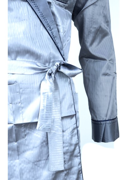 Erkek Şık Klasik Model Röpteşambır Premium Poplin Kumaş Varesa Model Cepli Rob Beli Kuşaklı modelleri