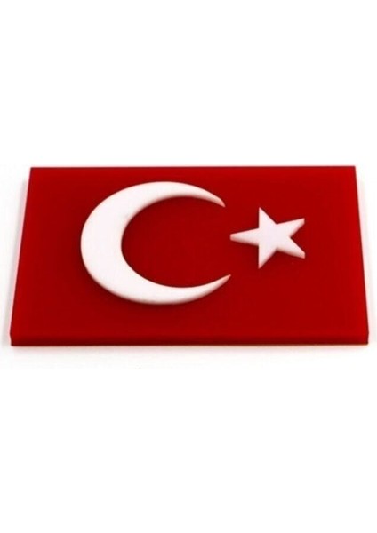 Pleksi 3D Panjur Arma Yapışkanlı - Aa - Tr - Türk Bayrağı fiyatları