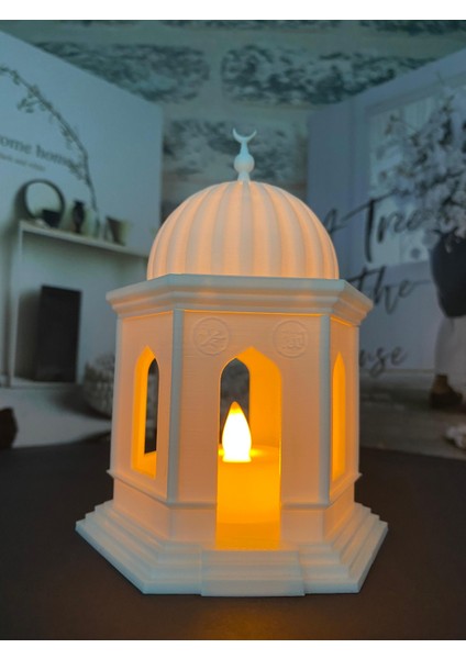 Dekoratif Aydınlatmalı Mescit Ramazan Konseptli Tealight Mumluk Islami Ev, Ofis, Masa Dekor Aksesuarı indirimleri