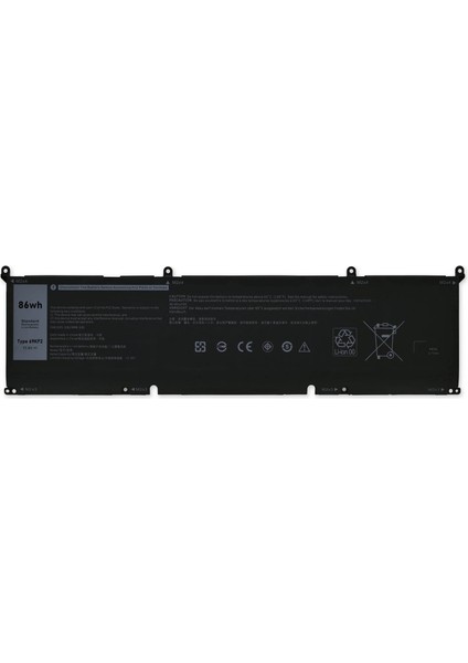 Dell G15 5510 Model P105F P105F001 Uyumlu Batarya Pil 6 Cell