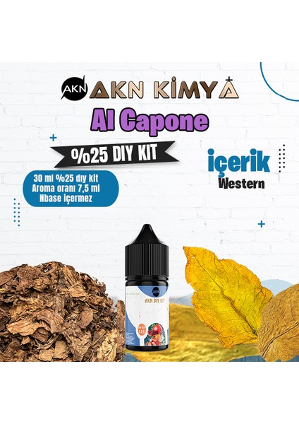 Capone Yoğun Dıy Kit Gıda Aroması %25 Oranda Aroma İçerir (Hazır Değildir )