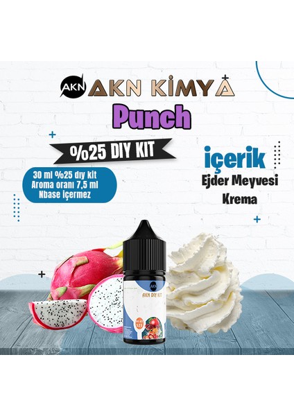 Punch Yoğun Dıy Kit Ejder Meyvesi Krema Gıda Aroması %25 Oranda Aroma İçerir (Hazır Değildir )