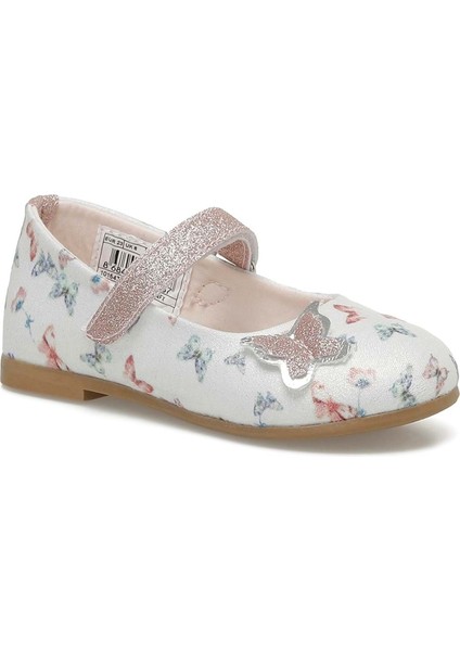 BUTY.P5FX Kız Bebek Babet Ayakkabı Krem