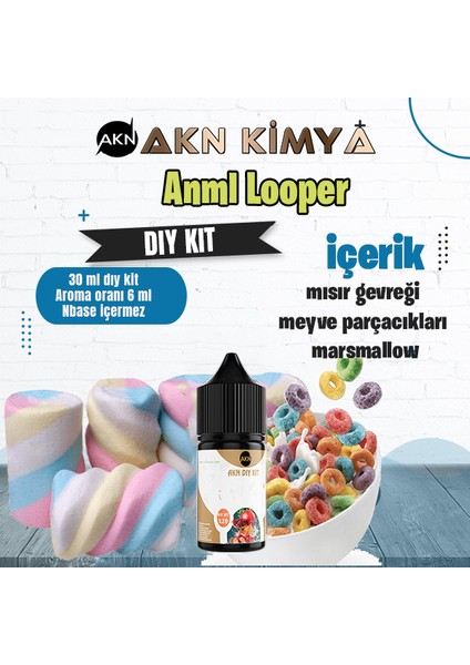 Anml Looper Dıy Kit Meyveli Mısır Gevreği Gıda Aroması %20 Oranda Aroma İçerir (Hazır Değildir )
