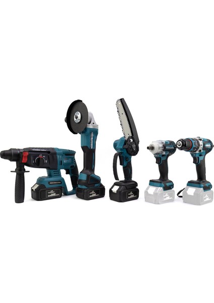 Beşli Set MK350 (Budama Testeresi 13 mm Ç.mandren+S.sıkma+Ş.spral+Ş.hilti)
