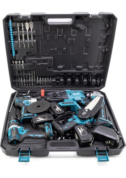 Beşli Set MK350 (Budama Testeresi 13 mm Ç.mandren+S.sıkma+Ş.spral+Ş.hilti)