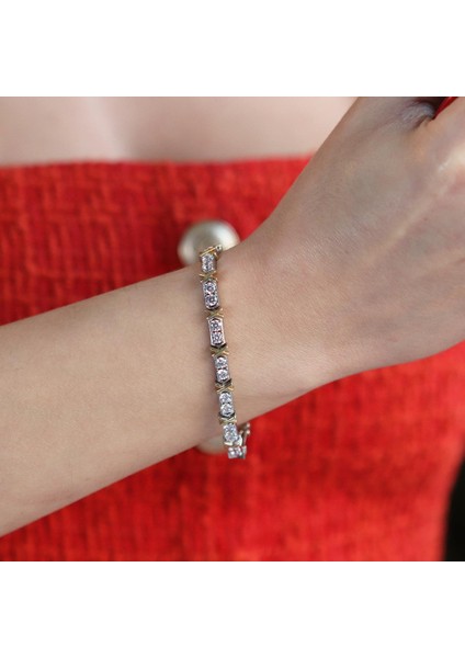 Tffny x Model Zirkon Taşlı Gümüş Bileklik fiyatları