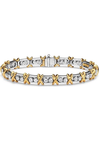 Tffny x Model Zirkon Taşlı Gümüş Bileklik fırsatları