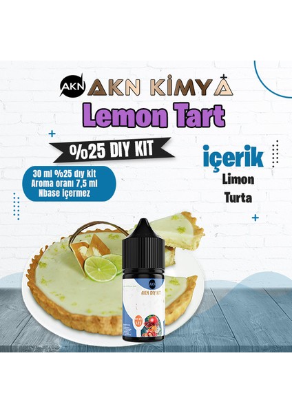 Lemon Tart Yoğun Dıy Kit Limon Turta Gıda Aroması %25 Oranda Aroma İçerir (Hazır Değildir )