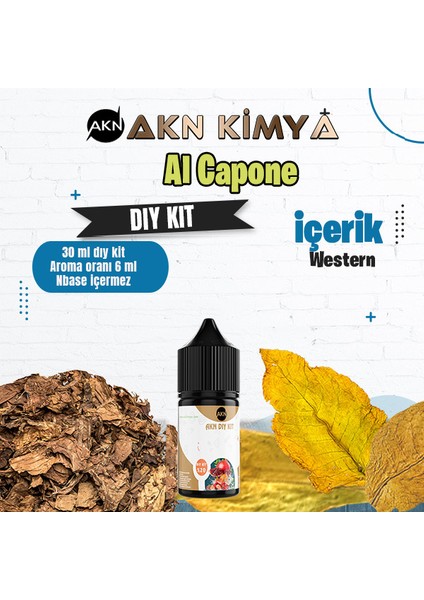 Capone Dıy Kit Gıda Aroması %20 Oranda Aroma İçerir (Hazır Değildir )
