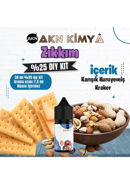 Baron Yoğun Dıy Kit Karışık Kuruyemiş Kraker Gıda Aroması %25 Oranda Aroma Içerir (Hazır Değildir )