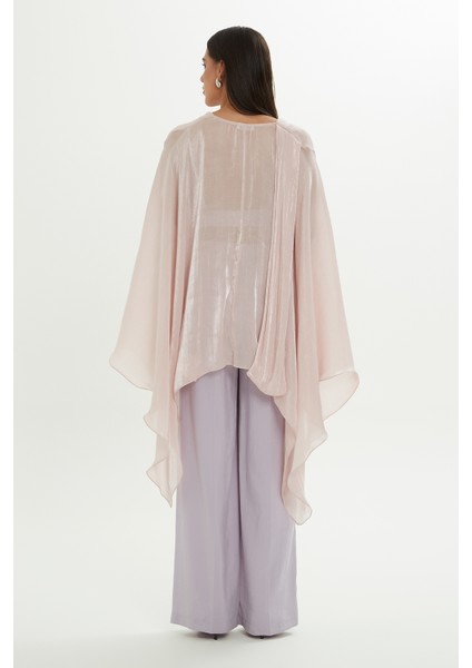 Transparan Pembe Parlak Bluz modelleri