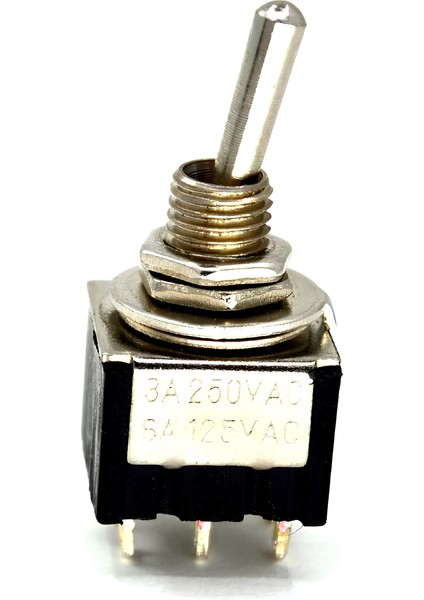 Mini Toggle Switch 1-0 Metal Anahtar 6 Pin 12V-220V