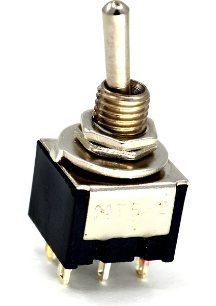 Mini Toggle Switch 1-0 Metal Anahtar 6 Pin 12V-220V