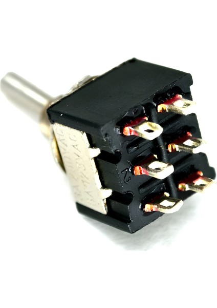 Mini Toggle Switch 1-0 Metal Anahtar 6 Pin 12V-220V