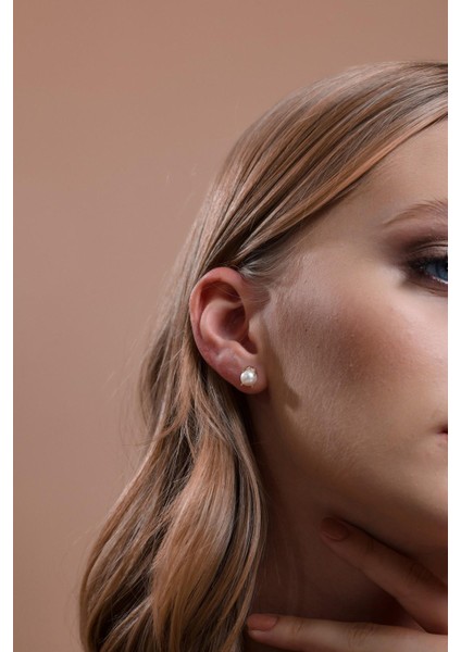 14 Ayar Altın 7 mm Doğal İncili Küpe fiyatları