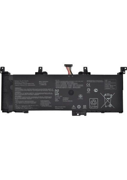 Asus GL502VS-FY307T Uyumlu Batarya Pil C41N1531 Model-2