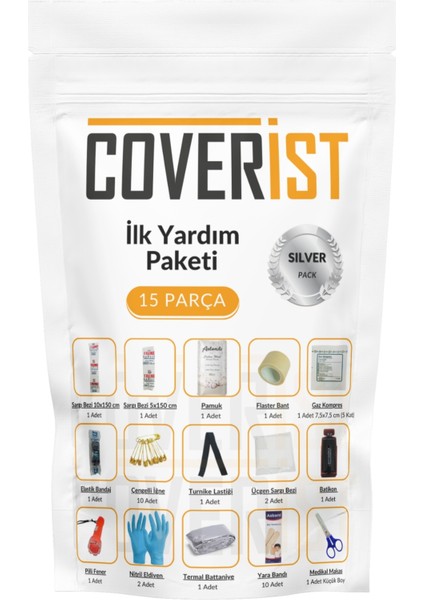 Acil Durum ve Ilk Yardım Seti - Içerik Paketi Silver