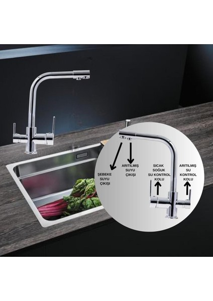 Su Arıtma İçin 3 Yollu Batarya Sıcak-Soğuk- Arıtmalı fiyatları