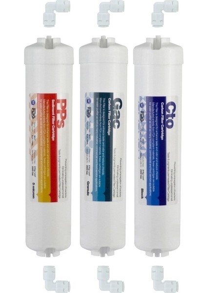 Kapalı Kasa Su Arıtma Cihazı Filtresi Yıllık Filtre Seti