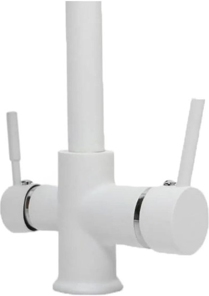 3 Yollu Arıtma Bataryası Musluk Sıcak-Soğuk Mix Arıtma Beyaz modelleri