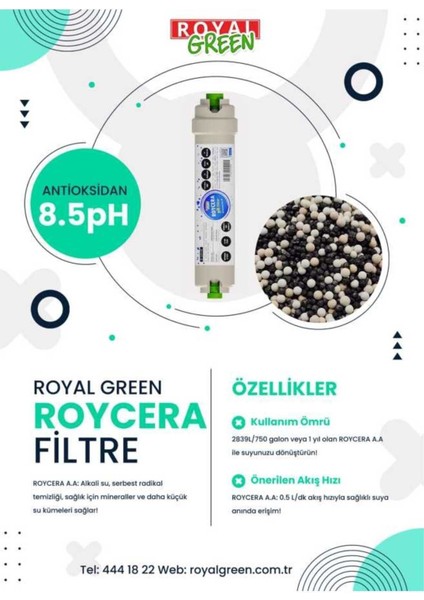 Roycera Alkali Filtre indirimleri
