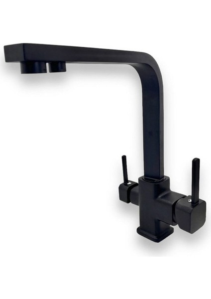 3 Yollu Kare Siyah Arıtma Bataryası Kare Siyah Arıtma Mutfak Evye Batarya fiyatları