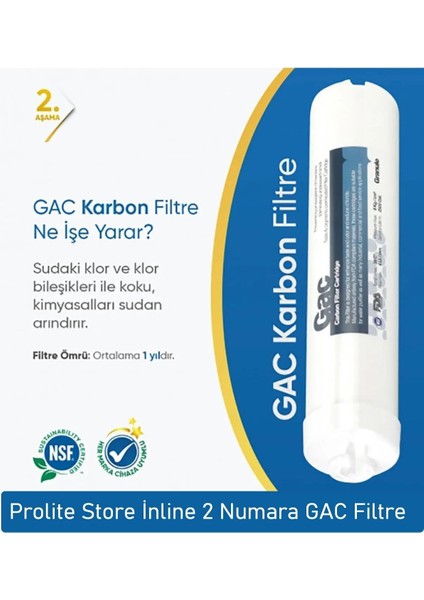 Kapalı Kasa Su Arıtma Cihazlarına Uyumlu 4'lü Inline Filtre Set
