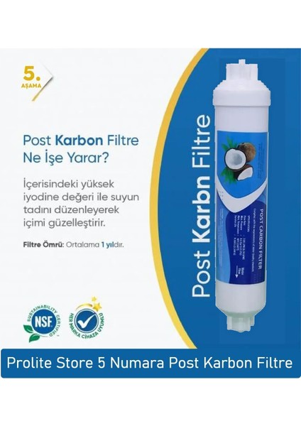 Kapalı Kasa Su Arıtma Cihazlarına Uyumlu 4'lü Inline Filtre Set