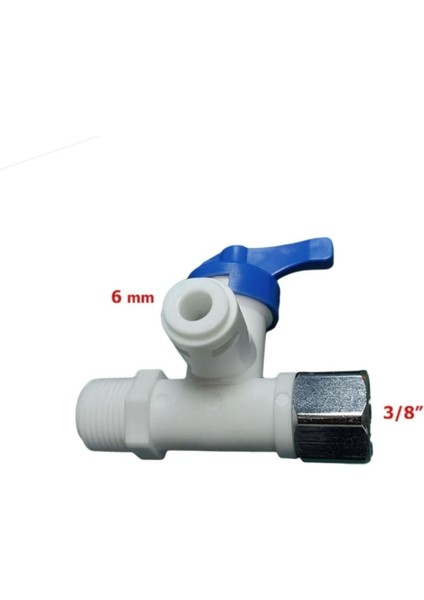 Su Arıtma Cıhazı Hat Alma Aparatı 3/8'', 6 mm Hortum Bağlantılı
