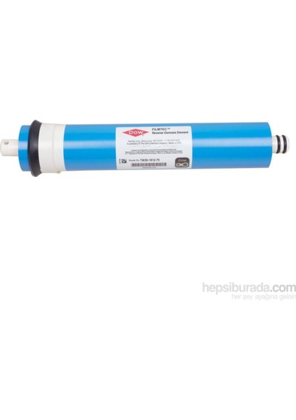 Reverse Osmosis Kapalı Kasa Inline Su Arıtma Cihazı Filtresi 50 Gpd Filmtec Membranlı