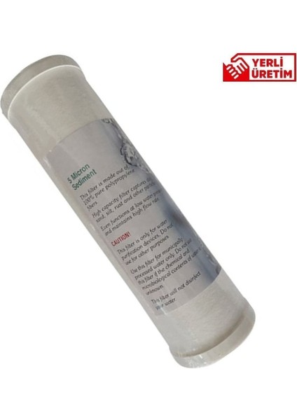 Su Arıtma Cihazları İçin 5 Micron Kapaklı Sediment Filtre