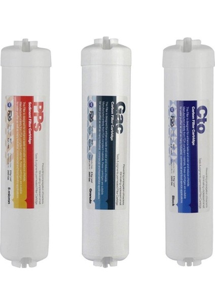 3'lü Su Arıtma Cihazı Quick Filtre Seti
