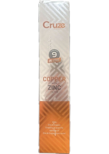 Çinko Bakır Mineral Takviyeli Alkali Mineral Filtre Cruze