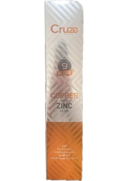 Çinko Bakır Mineral Takviyeli Alkali Mineral Filtre Cruze