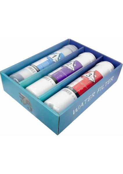 Kapalı Kasa Su Arıtma Filtresi King 3'lü Çift Karbonlu Kutulu fiyatları