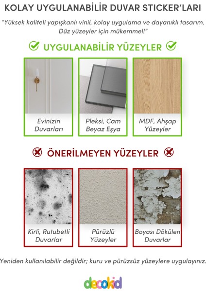 Anaokulu ve Çocuk Odası Şirin Hayvan Temalı Dekoratif Sticker Seti 44 Parça modelleri