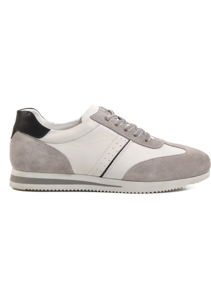 Gri-Beyaz Hakiki Deri Erkek Günlük Ayakkabı modelleri