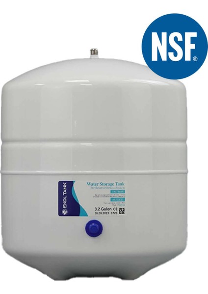 Ekol Tank 3,2 Galon 12 Lt Su Arıtma Deposu Nsf Onaylı
