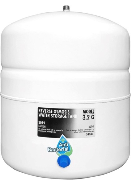 Su Arıtma Cihazı İçin 12 Litre (3,2 Galon) Çelik Tank